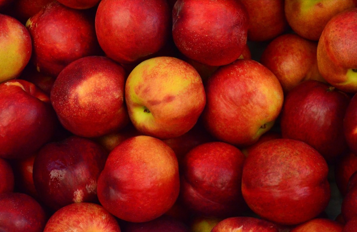 Ripe Georgian nectarines